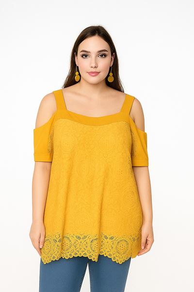 Picture of LACE TOP WITH COLD SHOULDER